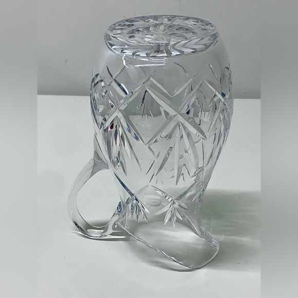 Brand New Vintage Unused Leaded Deep Cut Crystal Starburst Pattern Jug Pitcher - Picture 13 of 16